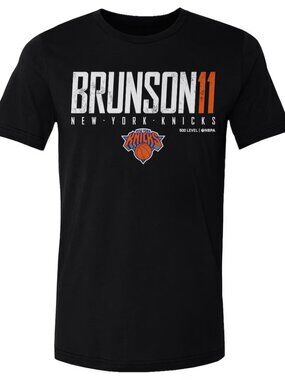Men's 500 Level Jalen Brunson Black New York Knicks Elite T-Shirt